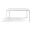 PAZZO DESIGN Tavolo Allungabile Greta, Soggiorno, Cucina, Studio, Piano Nobilitato Melaminico, Gambe Metallo Bianche, Made in Italy, Bianco Frassinato, 120x80x75 cm - id_2168