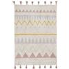 Lorena Canals Tappeto Azteco Naturale, Lavabile, in Cotone, Colore Nude Vintage (120 x 160 x 30 cm)