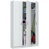 Dmora Tarapoto - Armadio Multiuso Grande 4 Ripiani, 3 Ante: 103.8x180h cm, Bianco