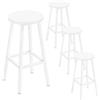 Klihome Sgabelli da Bar Set di 4, Alto 64.5cm, Bianco