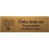 Mygoodprice Targa incisa commemorativa con albero a forma di cuore, autoadesivo, 30 x 10 cm, personalizzabile da 1 a 3 righe, colore: oro spazzolato