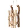 Chianese Decoro Slitta in Betulla Naturale 50 cm - Decorazione Natalizia in Legno Naturale per Casa, Vetrine o Allestimenti Invernali - Slitta Decorativa Elegante da Interno 50x19x14 cm