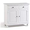 Mar.c.a. Design - Credenza Arte Povera 2 Ante 2 Cassetti in Legno 103x43x96 cm - Madia Legno Made in Italy