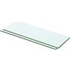ULUYYUC Mensole in Vetro Trasparente per Parete, 2 Pezzi, 50 x 12 cm, Vetro Temperato Spesso 8 mm, Portata 15 kg, per Bagno Cucina Soggiorno Libreria Salvaspazio