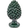 sicilia bedda - Pigna in Ceramica di Caltagirone - Realizzate a Mano - H. Cm 35 Circa (Verde)