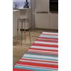 ABC Tappeto in cotone CASABLANCA STRIPES RED 55X140