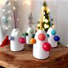 Doni Bomboniere 1 pz Profumatore Cono con Sfere Multicolor Regalo Natale per la Casa Utile Economico Legno Idea Regalo Amici Speciali Mamma Donna Lui Lei Economico Originali