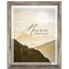 BIRAPA Monaco - Cornice portafoto in metallo vintage, 35 x 50 cm, effetto metallo, in alluminio spazzolato, cornice per poster, cornice intercambiabile