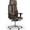 KULIK SYSTEM Sedia da ufficio ergonomica per scrivania - Sedia regolabile e confortevole con sistema di supporto lombare e spinale | Design brevettato | BUSINESS Antara - Marrone