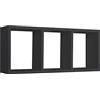 MODULARREDO | TRISTANO Mensola da Muro, Libreria Sospesa, Libreria da Parete, Scaffale da Parete, Nero, 70x30 p15.5 cm, Kit Tasselli Inclusi - Made in Italy