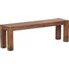 FineBuy - Panca in legno massiccio Sheesham, prodotto naturale, stile rustico, dimensioni a scelta