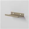 Steelnovo | Caronte, Mensola Portafoto in Metallo Verniciato, Mensola da Parete Portaoggetti, 20x3x10 cm, Colore Beige, Design Minimal e Moderno, Scaffale da Muro, Made in Italy