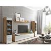 Muebles Slavic Set di mobili da soggiorno, set di mobili RTV, 4 pezzi, mobili moderni per soggiorno, armadietto da parete, mobili soggiorno