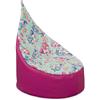 Happers Poltrona a Sacco Bambini Unicorno Poltroncina Pouf Sacco Con Imbottitura Schienale Alto Seduta Morbida Per Cameretta Angolo Lettura Uso Interno Regalo Bambino Bambina Leggera Pronta