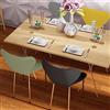 Wohenster 4 Sedie Sala da Pranzo Impilabili Sedia Plastica Senza Braccia Multicolore2 | 45x40x82cm Sedia è Dotata di uno Schienale Flessibile e Curvo, Sedia per Cucina Soggiorno Camera da Letto, Balcone