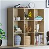 Vida Designs Durham - Libreria a cubo per soggiorno, libreria, mobili per casa e ufficio (9 cubi, rovere)