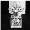DLM Bomboniere DLM-29954 (Kit 6 Pezzi) Profumatore in Vetro Fiore in Cristallo Cuore Coppia FEDI 25 Anniversario Nozze d'Argento Venticinquesimo bomboniera