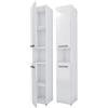 3E 3xE living.com Mobile bagno Bagnoli SLIM I bianco opaco/bianco lucido L: 30 cm, A: 174 cm, L: 30 cm
