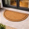 Carpido Zerbino Coir Frame Design Half Round - Clean Run 40x60 cm - Zerbino per porte interne - Tappeto in cocco antibatterico - Materiale naturale
