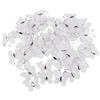 NUOBESTY Decorazione Farfalla in Rete Bianca per Stoffa, 100 Pezzi | Cloth Leggero, Accento Decorativo Delicato e Vivido, per Scrapbooking, Biglietti, Camere Bimbi