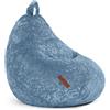 Green Bean© Peluche Beanbag 60x45x45cm - Cuscino per interni 120L riempimento accogliente e lavabile - Cuscino da pavimento pouf sedia sgabello