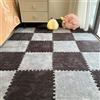 YongXinMY 12 tappetini a incastro in schiuma di peluche, tappetini a puzzle, morbidi, quadrati, antiscivolo, tagliabili, protettivi, per camera da letto, soggiorno, sala giochi, tatami, comodino