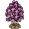 sicilia bedda - Pigna Siciliana con Piede Decorato - Modello Maioliche - Ceramica di Caltagirone (Altezza 9 x 6, Viola)