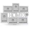 Gicos Porta Foto Cornice Multiplo 7 posti in plastica Cuore Home Colore Bianco 51 * 39 * 2,5 cm MOG-800849