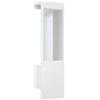 Vladon Armadio Carlton Neo, Appendiabiti da Parete con Pannello per Ingresso, Specchio, Barra per Vestiti e armadietto a Parete, Bianco Opaco (52 x 193 x 35 cm)