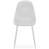 ZStyle Sedia gambe metallo bianca colorata moderna imbottita design cucina sala da pranzo ristorante elegante eco pelle ecopelle similpelle ferro (Bianco)
