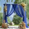 Chickwin Drappeggio di Arco Nozze, Arco Matrimonio con 2 Nastri, Tulle Tenda in Chiffon Tessuto, Drappeggio per Arco Nuziale Sfondo Decorazioni, Decorazioni Matrimonio (Blu Royal,160x800cm)