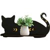 Generic Mensola in a forma di gatto, mensola da parete in legno per display in , mensole galleggianti dai colori caldi per soggiorno, cucina, camera da letto, sala da pranzo, stanza robusta
