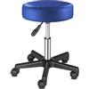 TactFire Sgabello girevole da lavoro, altezza regolabile a 360°, girevole da ufficio, 46-61 cm, per ufficio, salone, massaggio, spa (1, blu)