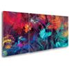 Giallobus - Quadri Grande Formato XXL - Astratto Moderno - Crazystrokes - Tela Canvas - 218x100cm | 3pcs. x 70x100cm - Pronto da Appendere - Quadri Moderni per la casa
