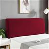 INTRECCI Copri Testata Letto Singolo, Copritestiera Letto, Copertura Testiera, Elasticizzata, Morbida, Copri Spalliera, Effetto Liscio, Facile da Installare e Pulire. Modello: Eddie, Bordeaux