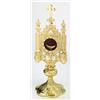 Ostensorio, Altezza 38 cm, Ottone Oro, Oro, Tondo