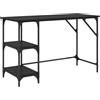 Solivagant Scrivania Rovere Nero 120 x 50 x 75 cm Legno Multistrato,Nero,15.3kg