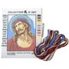 TOMASELLI MERCERIA Kit Quadretto Mezzo Punto Figura Sacra Aida + Matassine + Ago