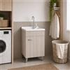 Yellowshop - Mobile Lavanderia Bagno In Legno Misure Cm 45x50, 60x50 e 60x60 H 88 PRIME Olmo (Cm 45x50)
