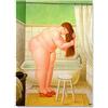 XCPORA Fernando Botero Poster《Il Bagno》Pittura su Tela Fernando Botero Arte della Parete Fernando Botero Stampe Quadro Creativo per l'arredamento della casa 40x60cm Senza Cornice