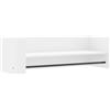vidaXL Scaffale a Parete Bianco 100x35x30,5 cm in Legno Multistrato, mensola a cubo da parete, scaffale a parete, scaffale pensile, scaffale a muro