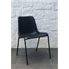 Idealsedie GALIZIIA PRIME SEDIA FISSA CON TELAIO IN ACCIAIOVERNICIATO NERO, MONOSCOCCA IN PLASTICA RESISTENTE, VARI COLORI, PRODOTTI ITALIANO