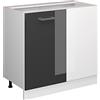 Vicco Mobile ad angolo cucina R-Line, Antracite lucido, 86 cm