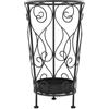 vidaXL Portaombrelli Stile Vintage Metallo 26x46 cm Nero Accessori Arredo Casa