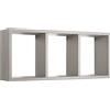 MODULARREDO | TRISTANO Mensola da Muro, Libreria Sospesa, Libreria da Parete, Scaffale da Parete, Rovere Grigio Nuovo, 70x30 p15.5 cm - Made in Italy