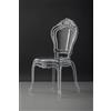 Biscottini Sedie in Policarbonato Trasparente - Sedia Cucina Soggiorno 53x50x97,5 cm - Poltrone Barocche Sala da Pranzo Camera da Letto - Poltrona in Plastica da Esterno Moderna Cerimonie