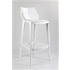 BELLELLI DESIGN Mahi Mahi Sgabello Bar Design - Set 2 Pezzi - in Policarbonato Extralucido Bianco Puro