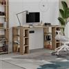 Totò Piccinni Scrivania CUBI da ufficio 140x60 cm in legno (Rovere Antico)