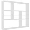 vidaXL Scaffale a Parete Bianco 90x16x78 cm in Legno Multistrato