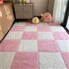 YongXinMY 12 Piastrelle Tappeto ad Incastro - Tappetini da Pavimento Puzzle in Schiuma Morbida Quadrati di Tappeto Soffici Antiscivolo Tagliabili Pavimentazione Protettiva per Camera da Letto